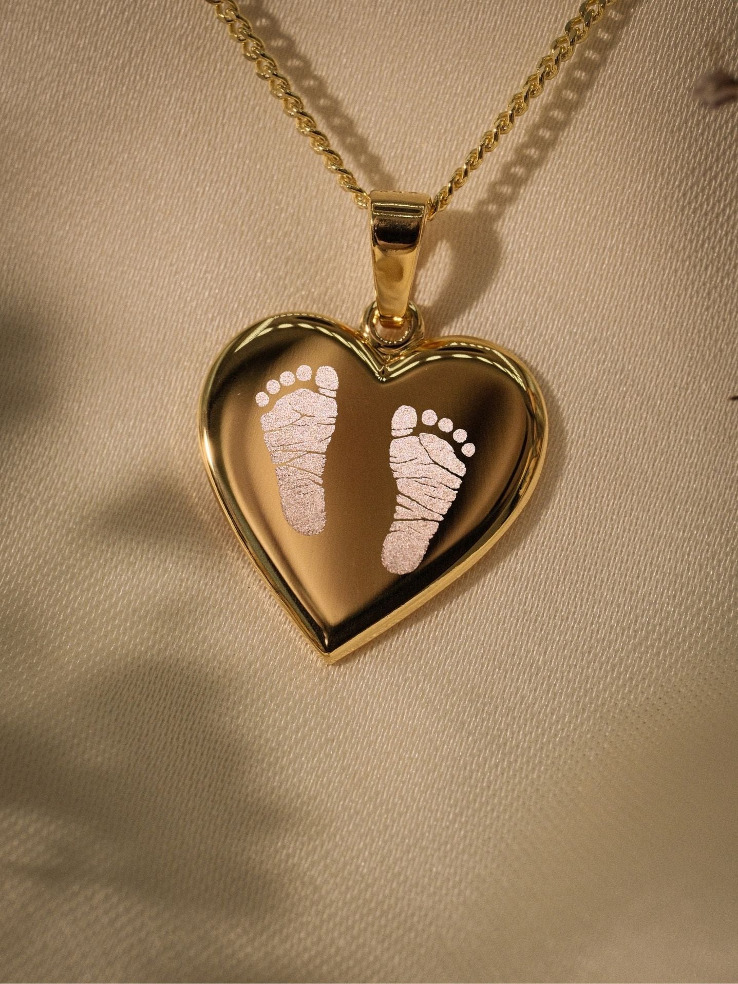 Fußabdruck Halskette – Amélie (14k vergoldet)