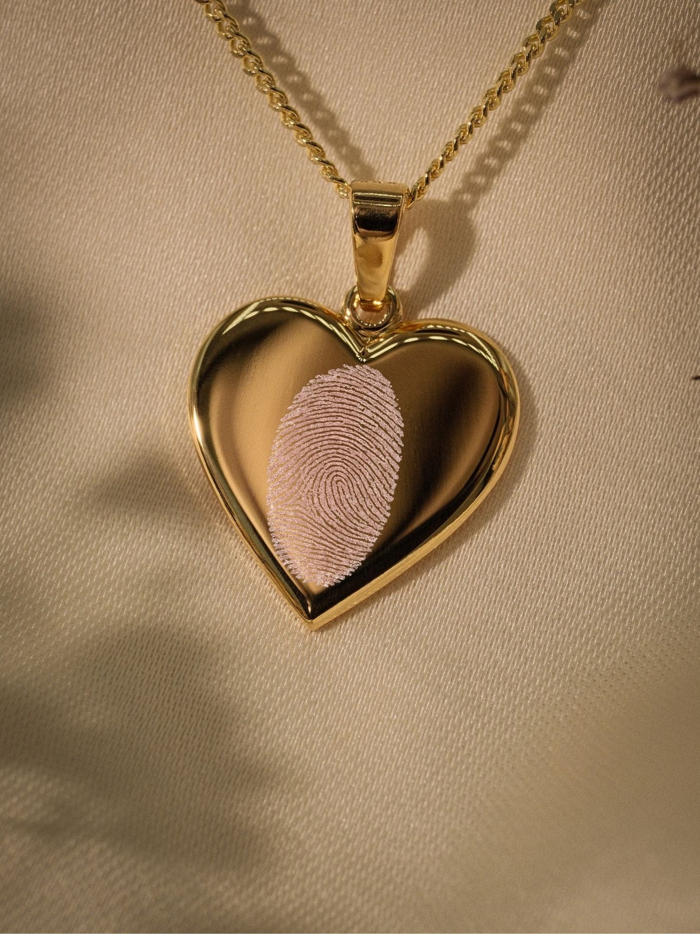 Fingerabdruck Halskette – Amélie (14k vergoldet)