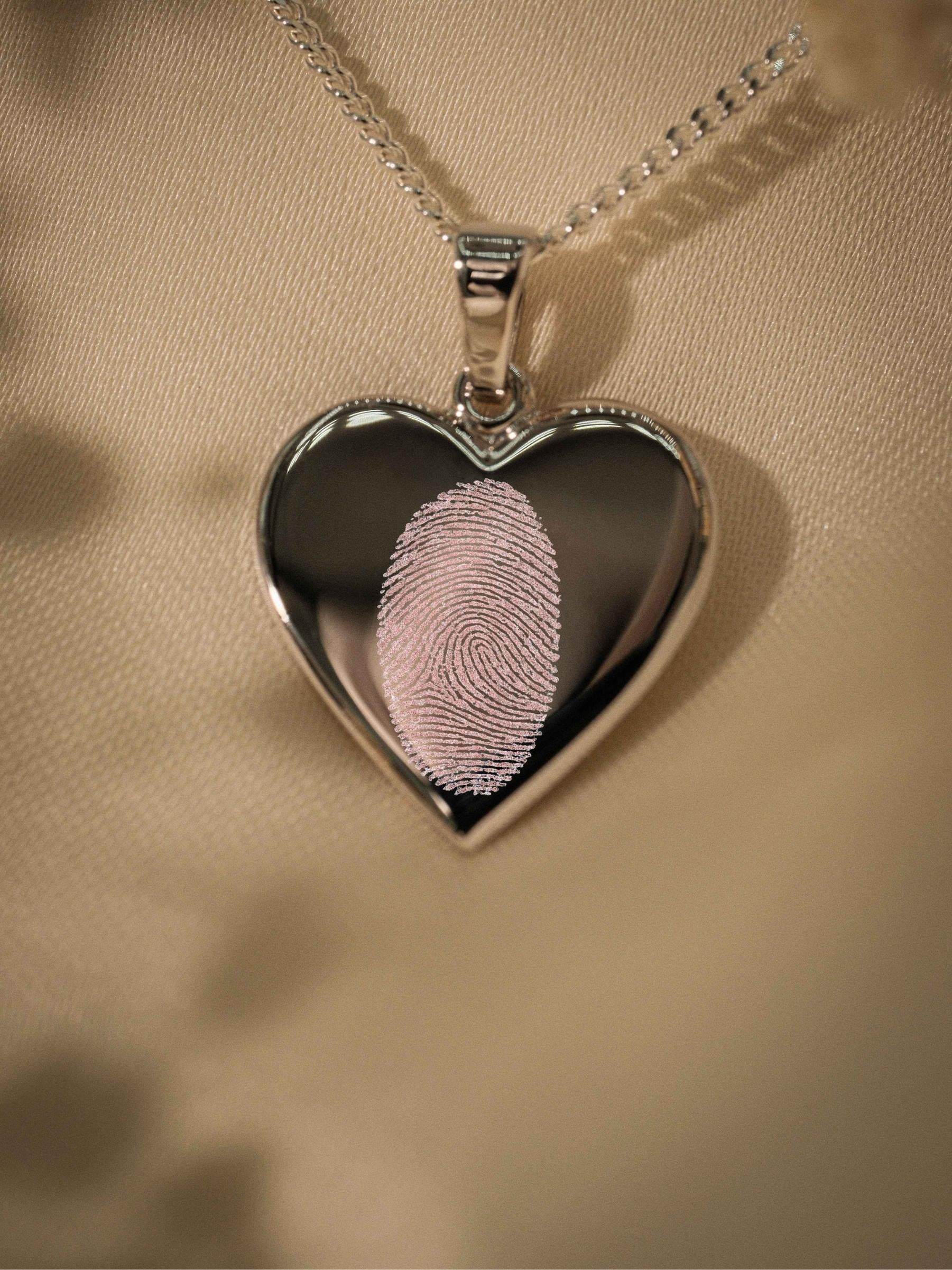 Fingerabdruck Halskette – Amélie (925 Silber)