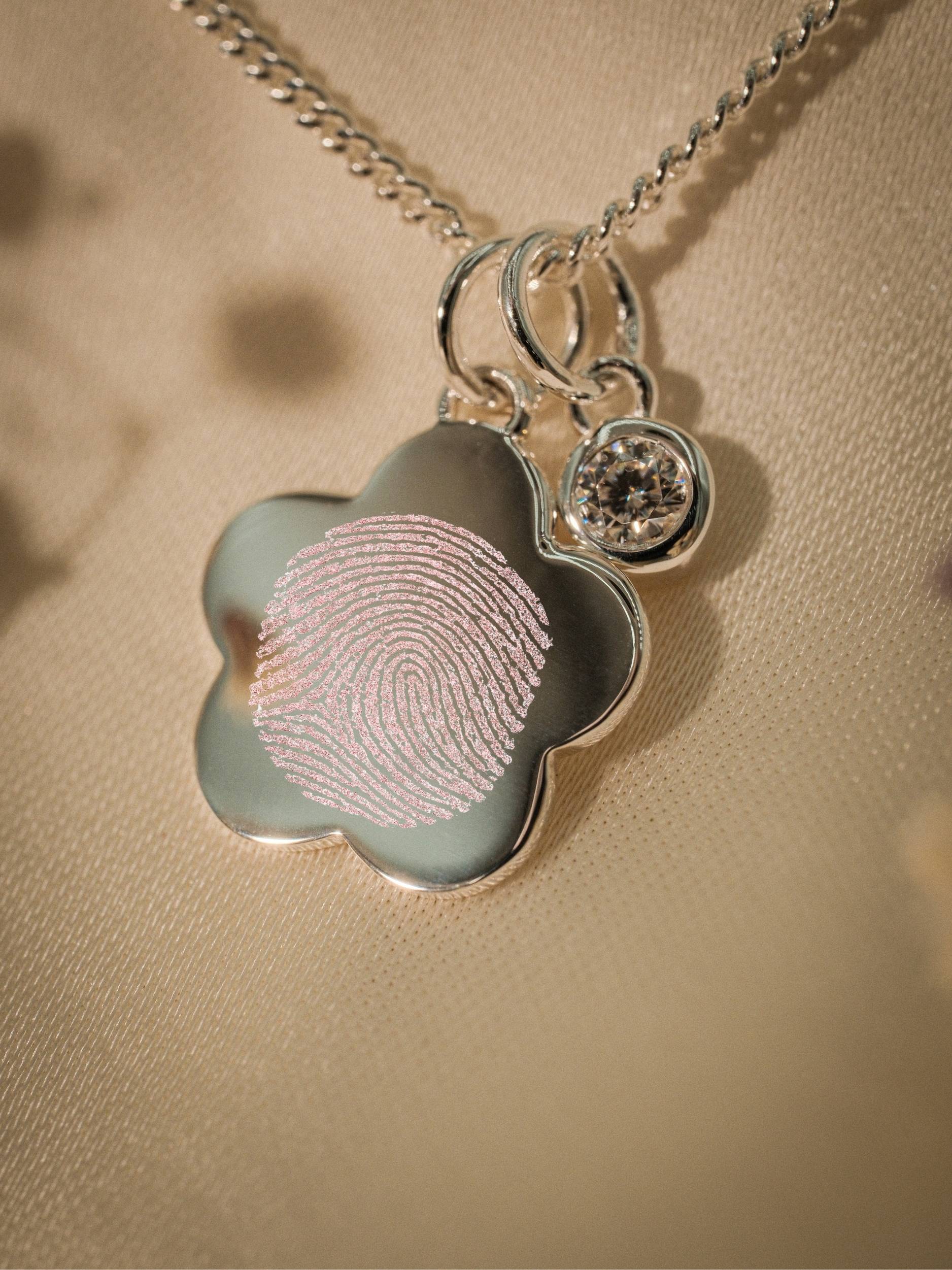 Fingerabdruck Halskette – Élise (925 Silber)