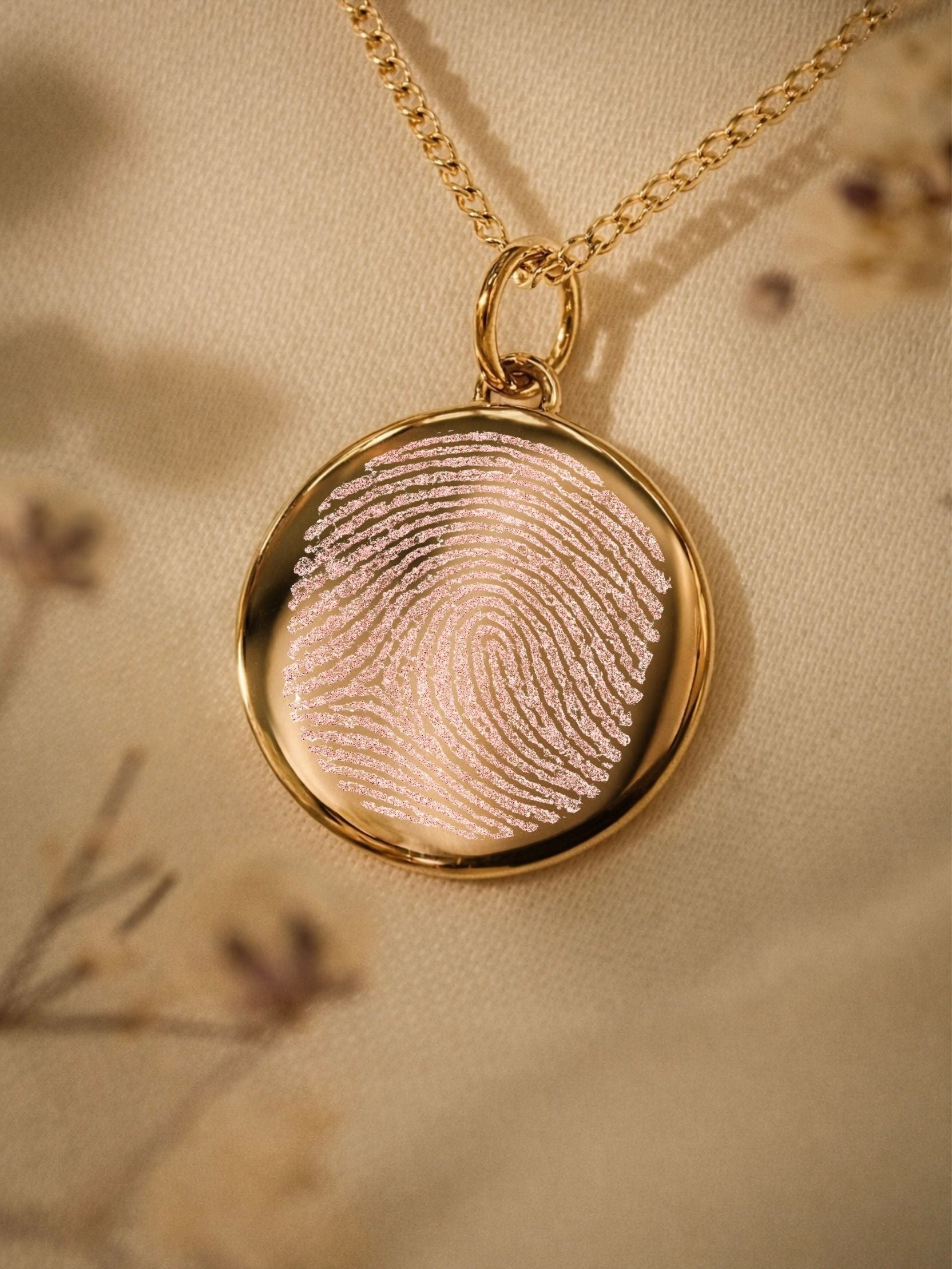 Fingerabdruck Halskette – Naomi (14k vergoldet)