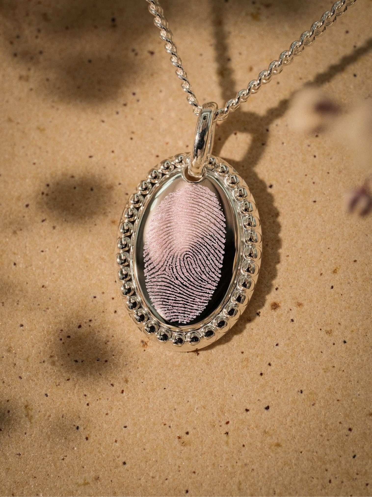 Fingerabdruck Halskette – Valentina (925 Silber)