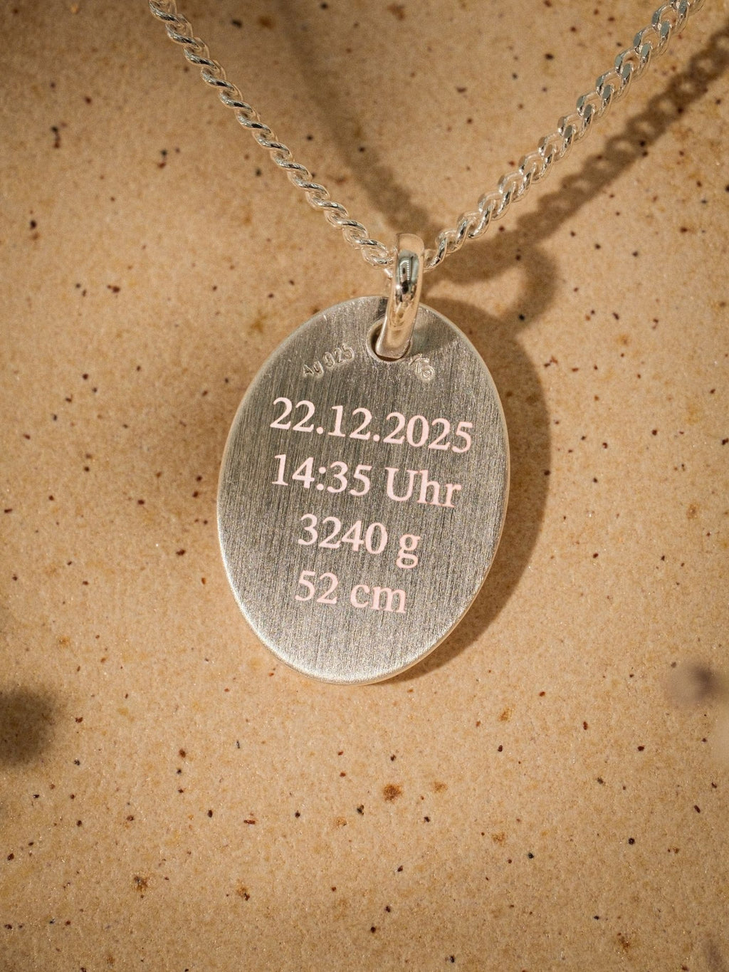 Fußabdruck Halskette – Valentina (925 Silber)
