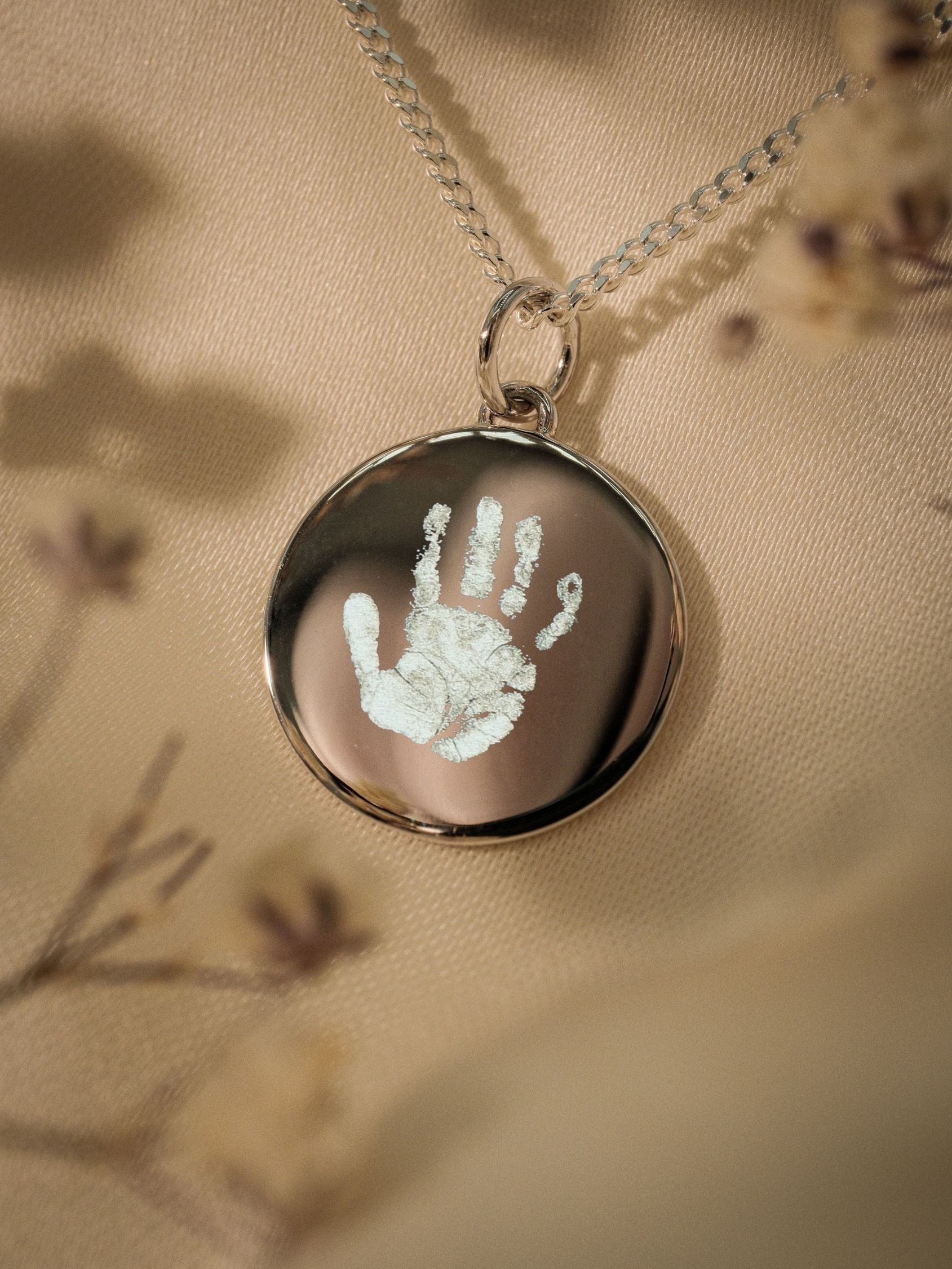 Handabdruck Halskette – Naomi (925 Silber)