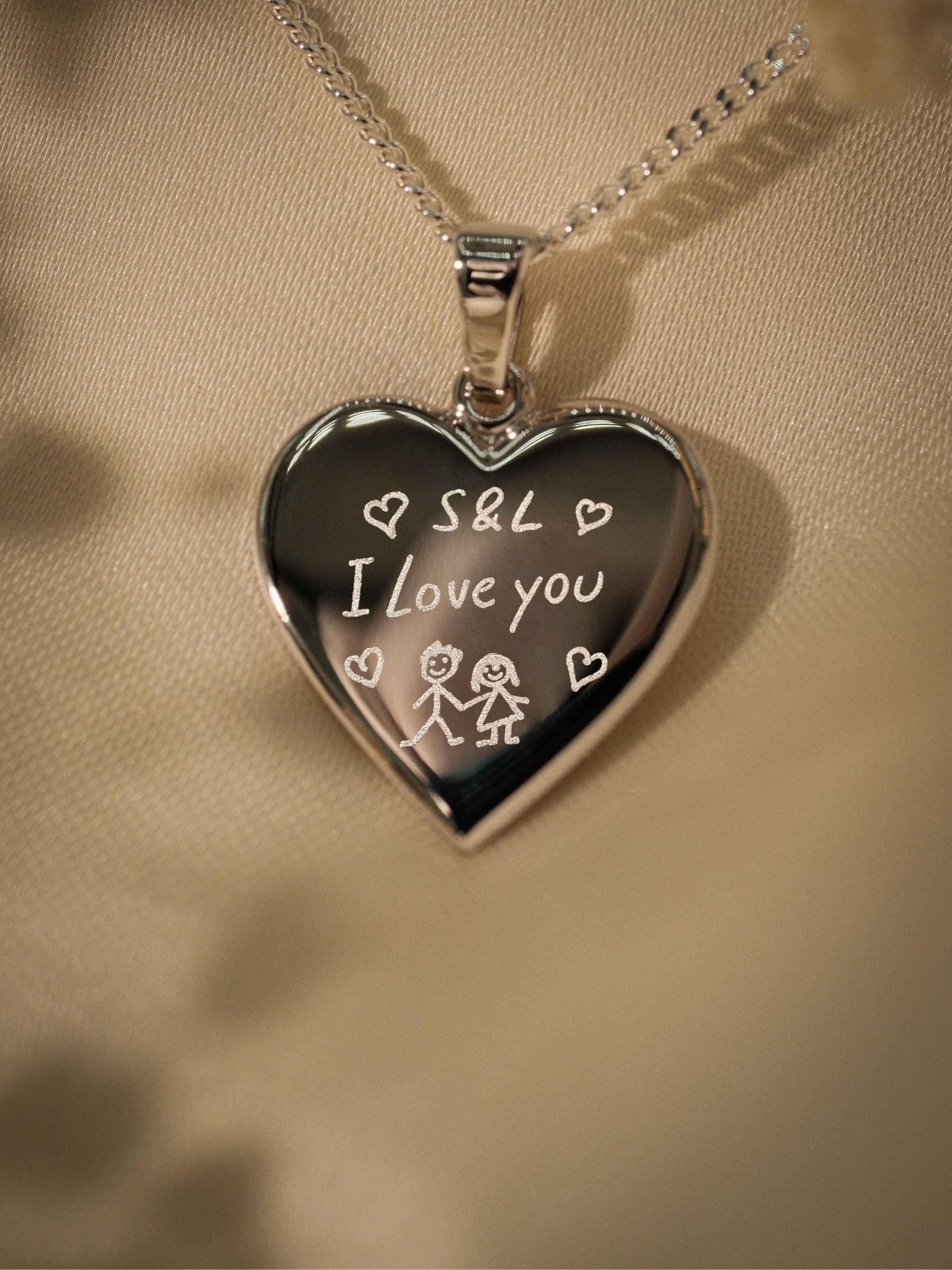 Handschrift Halskette – Amélie (925 Silber)