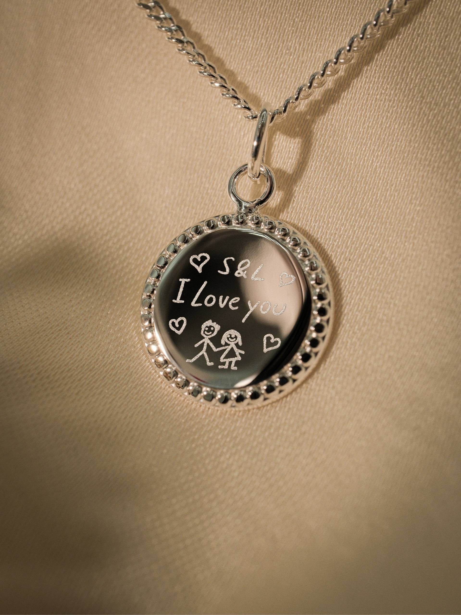 Handschrift Halskette – Lumière (925 Silber)