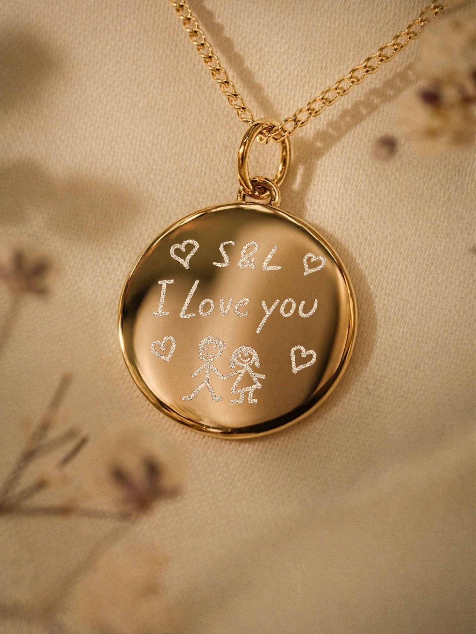 Handschrift Halskette – Naomi (14k vergoldet)