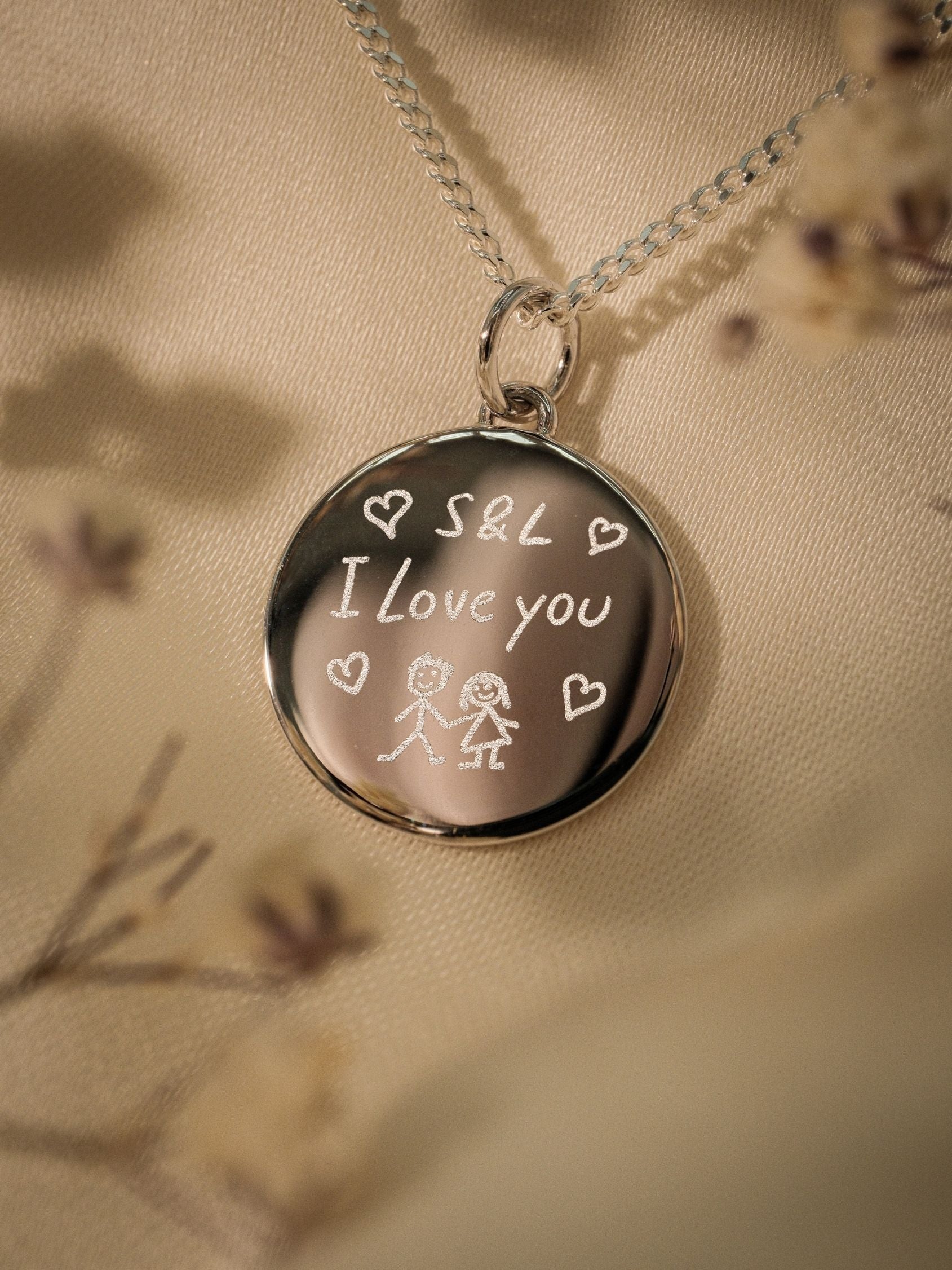 Handschrift Halskette – Naomi (925 Silber)