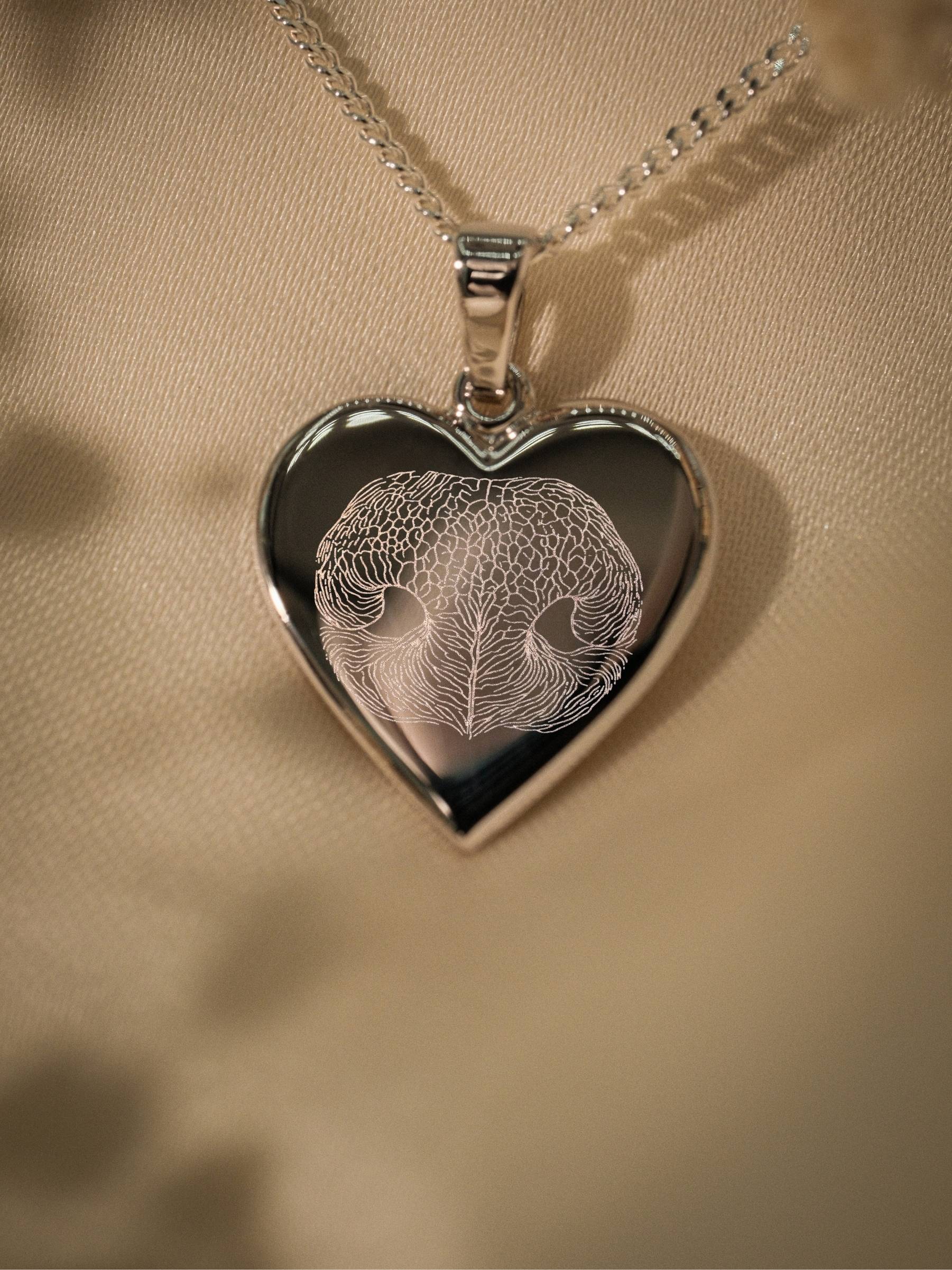 Nasenabdruck Halskette – Amélie (925 Silber)