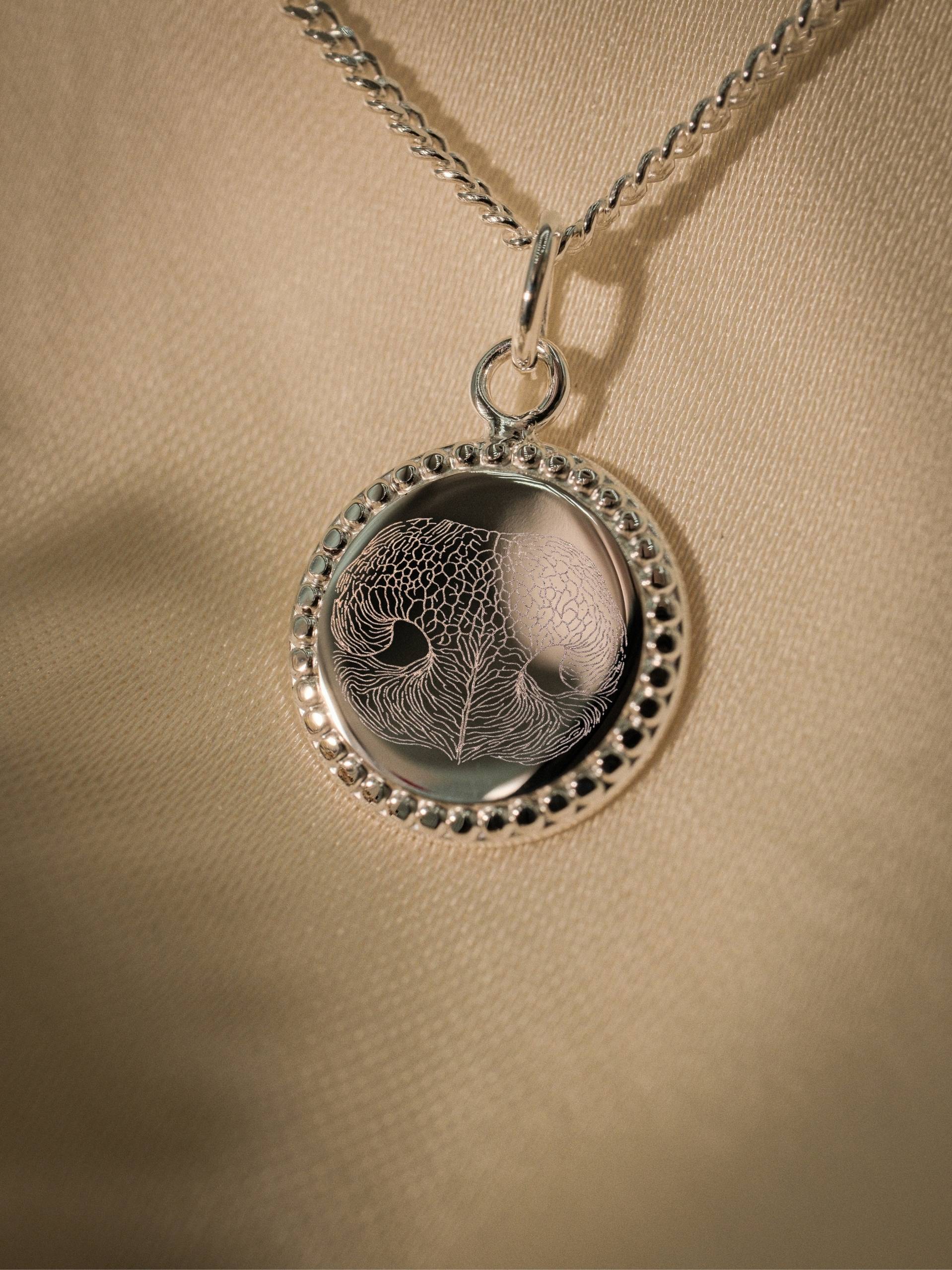 Nasenabdruck Halskette – Lumière (925 Silber)