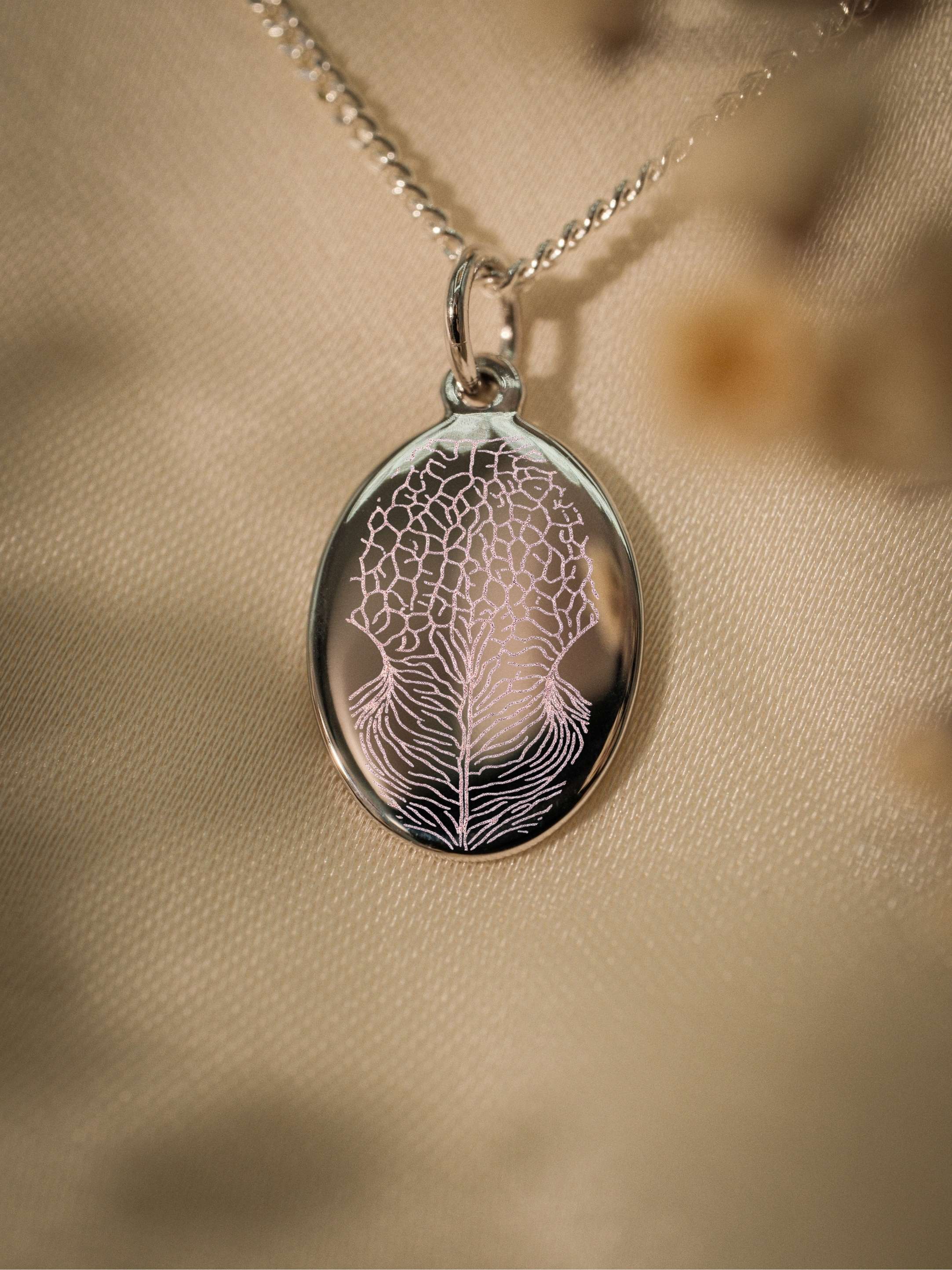 Nasenabdruck Halskette – Mila (925 Silber)