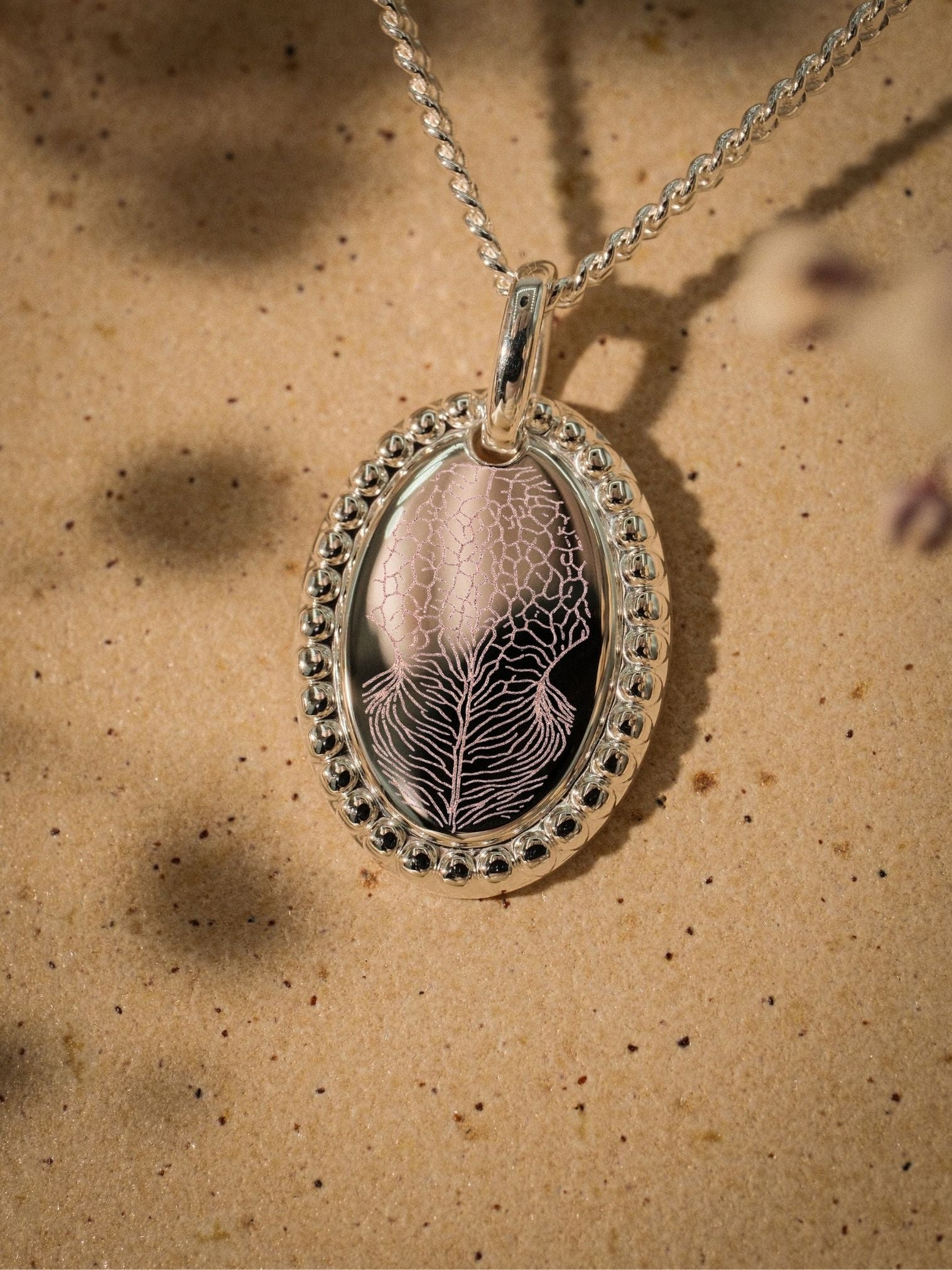 Nasenabdruck Halskette – Valentina (925 Silber)