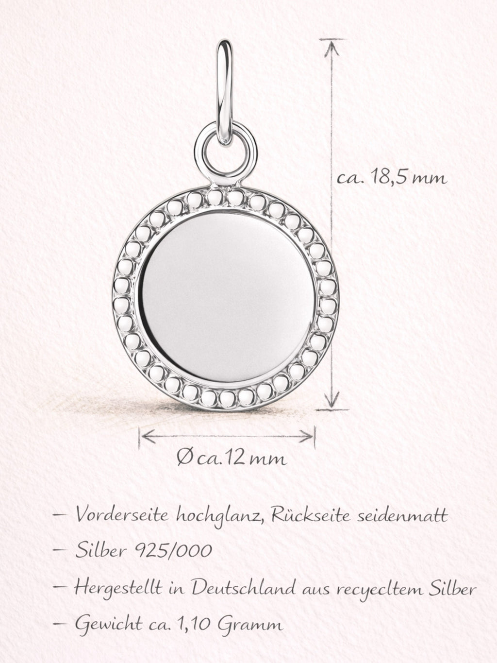 Handschrift Halskette – Lumière (925 Silber)