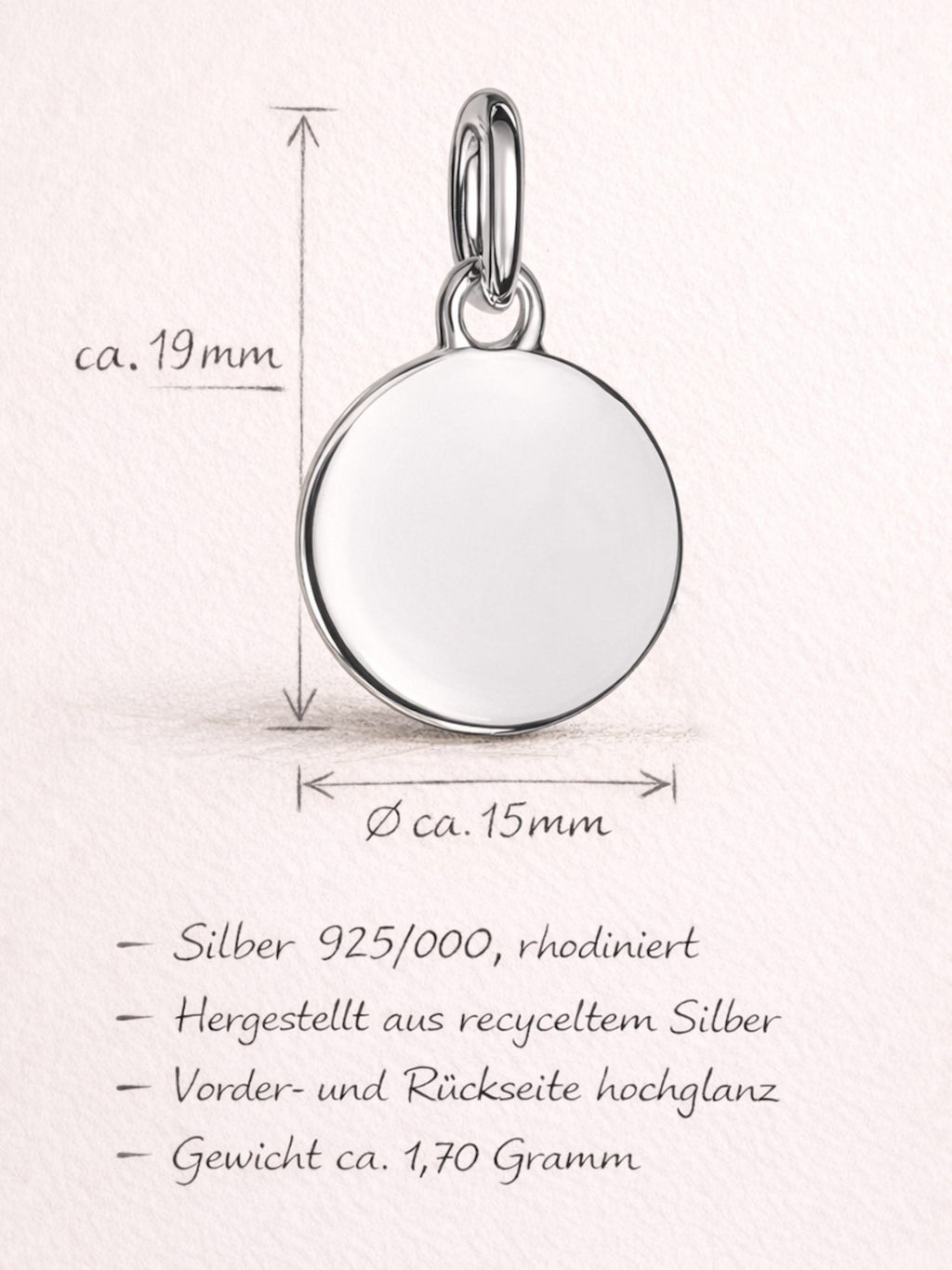 Handschrift Halskette – Naomi (925 Silber)